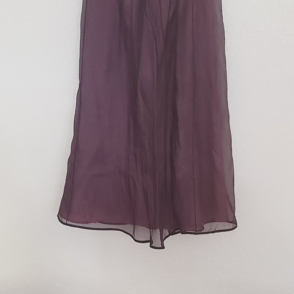 Laundry/ Shelli Segal plum maxi skirt